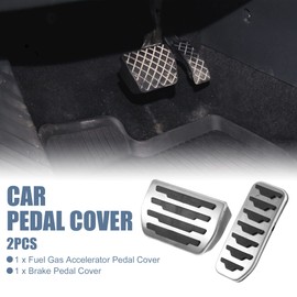 X AUTOHAUX 2pcs Brake Pedal Pad Gas Accelerator Pedal Cover for Land Rover