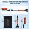 YeewayVeh 35" Ice Scraper for Car Windshield, Extendable Snow Brush
