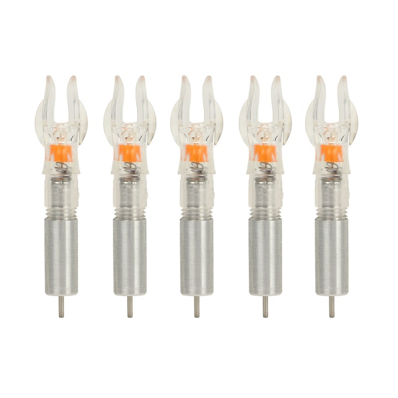 5PCS LED Lighted Nocks Plastic Shell Easy Installation for 6.2mm