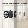 Keyless Entry Door Knob,Smart Knob Unlock by Passcode,Exterior Door Lock