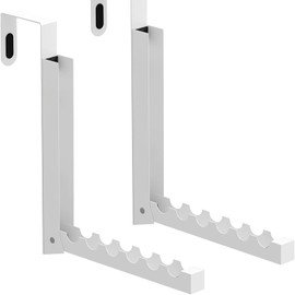 Upriver Over The Door Hanger Hooks for Clothes, 2 Pack Foldable Over The Door Laundry Drying Rack, Collapsible Clothing Door Hangers for Hanging Clothes Coat Towels