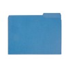 File Folder, 1/3 Cut Tab, Letter Size, Blue, Great for