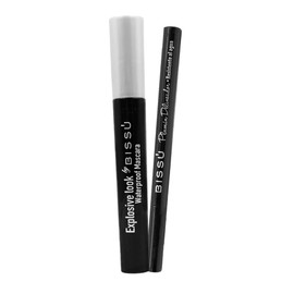 Bissú Máscara de Pestañas Waterproof y Plumín Delineador Negro