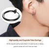 Magnetic Earrings High-quality Stainless Steel Wear-resistant Fake Nose Stud, Black