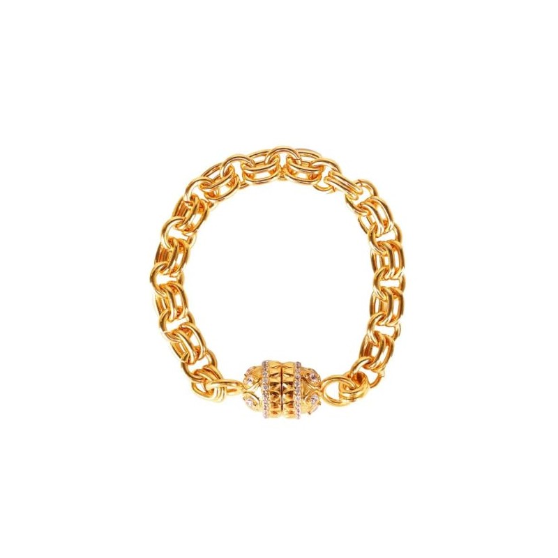 BuDhaGirl Holly Chain Bracelet - Crystal Clear