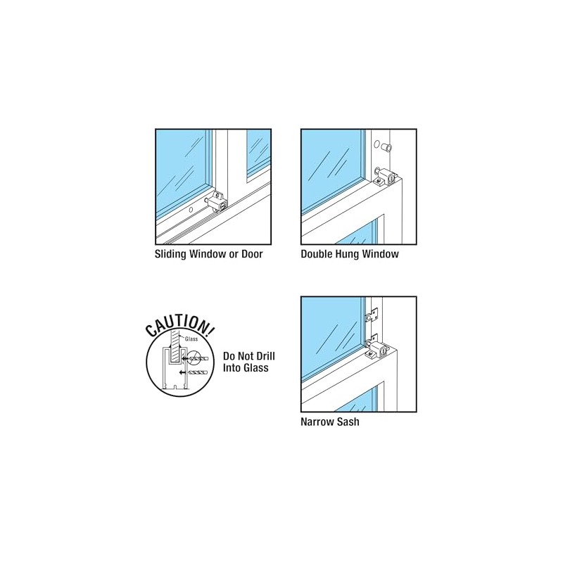 Prime-Line U 9863 Keyed Sash Lock, 9/16 In. Projection, Diecast,