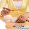 Set of 3 Relaxdays Pill Dispenser, 6 Compartments, Med Cutter,