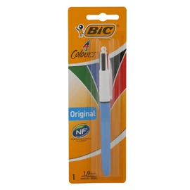 Bic 4 Colours Original Retractable Ballpoint Pen with 1.0mm Point, Blister Pack of 1