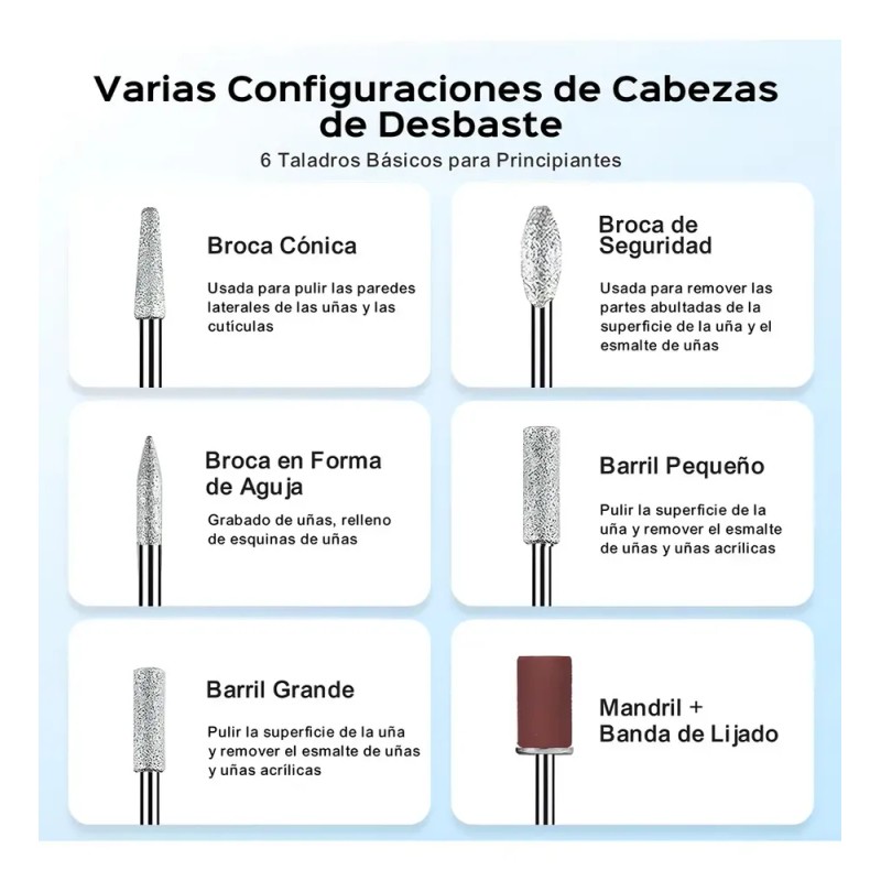 Torno para Uñas Inalámbrico Coslus C20 Profesional con 20000 RPM