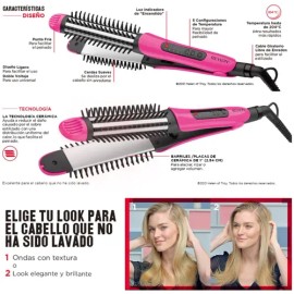 Alaciadora Rizadora Revlon Placas Cerámica Alisado Cabello                                                                                            