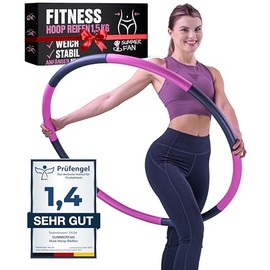 SummerFan Hula Hoop Reifen f√ºr Anf√§nger ohne Wellen und Noppen [1kg bis 1,5kg, 75-100 cm, 6-8 Segmente] - Hullahub Fitness Sport f√ºr Erwachsene zum abnehmen