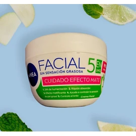 Nivea Cream Facial Hidratante 5 En 1 Efecto Mate, 200ml MATTE EFFECT CREAM