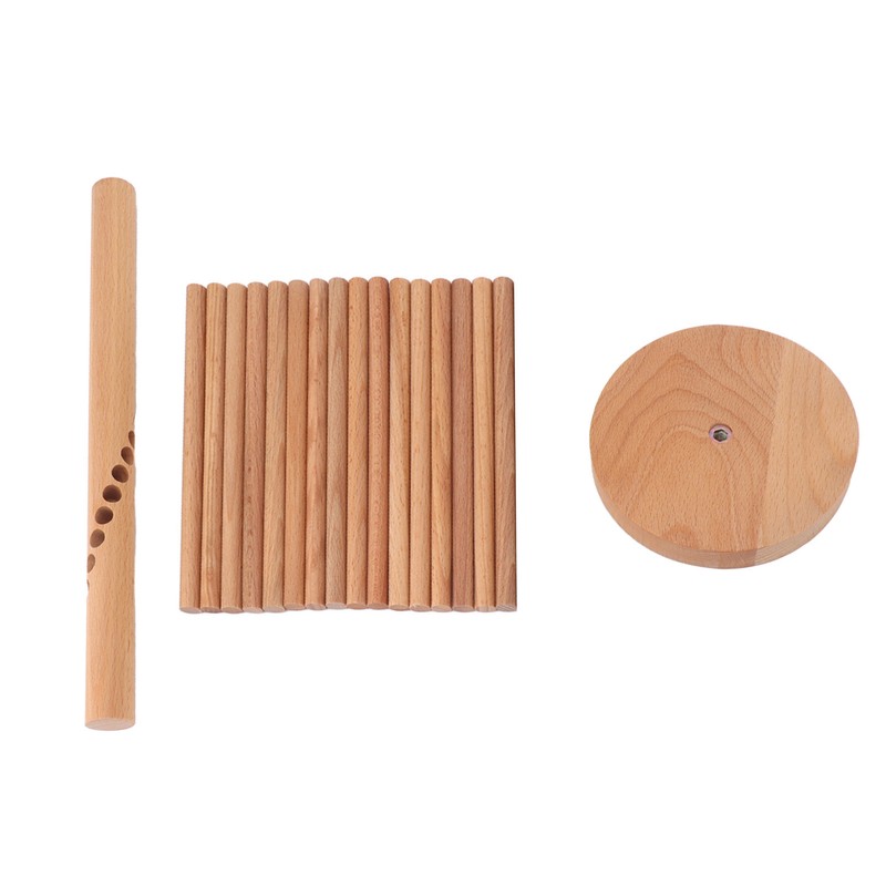 Collapsible Pasta Drying Rack 18 Bars Wooden Spaghetti Stand Dryer