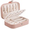 JamHooDirect Jewellery Box Organiser Small Travel Portable Faux PU Leather