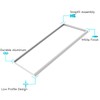 Luxrite 2x4 FT Surface Mount Kit for Light Panel, Aluminum