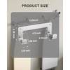 MUSVOH 2PC Ironing Board Hanger Wall Mount Stainless Steel, Y