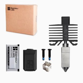 TEWIRROW Bamboo LAB Original Hot End Kit with Hardened Steel Nozzle for Bambu Lab P1 X1 Series P1S,P1P,X1C,X1 3D Printer Nozzle Kit (0.6MM)