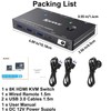 KCEVE HDMI2.1 KVM Switch 8K@60Hz 4K@120Hz, KVM Switch for 2