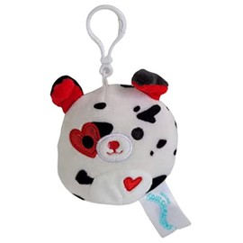 Squishmallows 3.5" Clip On Valentines Dustin The Dalmation