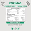 Enzimas Digestivas Probióticos Contiene Lactobacillus Acidophilus Proteasa Lactasa Lipasa Bromelina