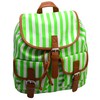 flevado Shopping Backpack Travel Holiday Backpack in Striped Retro Design,