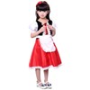 Little Red Riding Hood Dress Christmas Cosplay Costumes for Girls