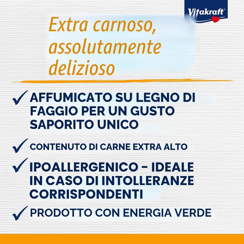 Vitakraft Bastoncino di manzo ipoallergenico, ideale per intolleranze, con tacchino
