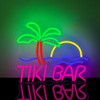 BEISKAFNVSZ TIKI BAR Neon Schild Personalisiert LED Sign USB Leuchtendes