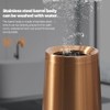 YOJIA 2.1 Gallon/8L Bathroom Trash Can, Rose Gold Metal Trash