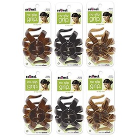 Scunci Clip de pulpo grande, 6-count, 3.5 x 2.75 x 1.8 pulgadas, Unisex, para todos los tipos de cabello, 6 unidades en paquete