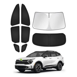 Canvcle Sunshades for 2023-2025 2026 Kia Sportage Accessories Windshield Sun Shade Side Rear Window Shade Cover Sun Visor Shield Privacy Protection for Camping Keep Vehicle Cool Black 8PCS