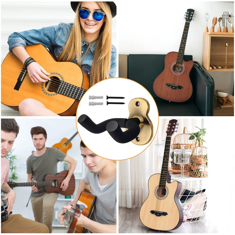 Midyrrg Electric Guitar Wall Mount Angled Guitar Wall Hangers Metal