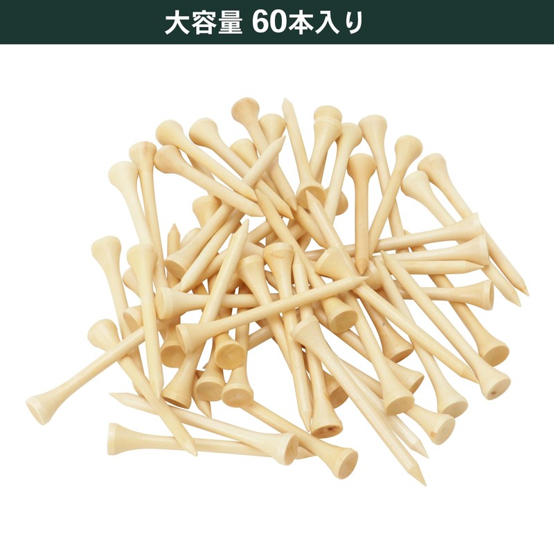 Tabata Golf Tee, Wooden Tee, Wood, Large Capacity, Golf Tee,