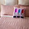 3dRose Colorful Pink. Popular Lipstick Image. Pillow Case, 16 x