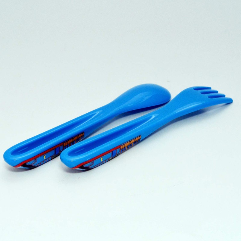 daiwato-i Kids Cutlery Blue Thomas, Baby Spoon & Fork Thomas