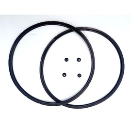2 Pack 09905 Pressure Canner Sealing Ring,Replacement Gasket for Presto Pressure Cooker 01710 01740 01750 01770 01780, Includes Automatic Air Vent and Overpressure Plug
