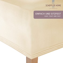 Scheffler-Home Lena Stretch Chair Cover, Elastic, Fitted Chair Cover with Elastic Strap, Elegant