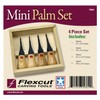 FLEXCUT Carving Tools, Mini Palm Gouges for Detailed Carving, Ash