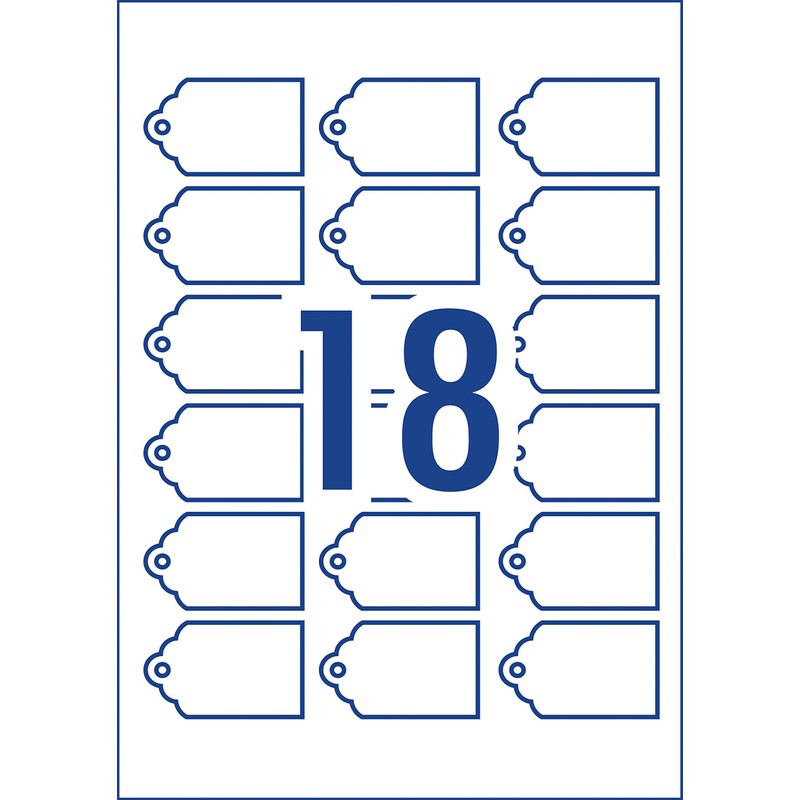 Avery 22848 Scalloped Printable Tags with String, White, 50 X