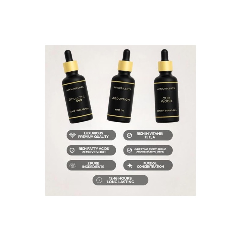 Sauvage Elixir Hair + Beard Oil - Inspired Grooming Formula