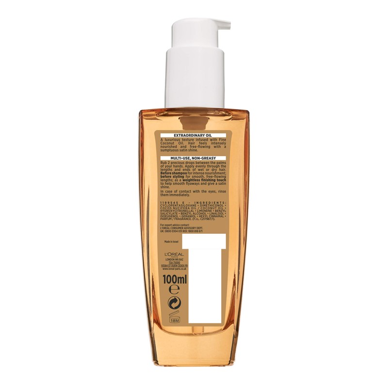 L'Oreal Paris L'Oreal Elvive Extraordinary Oil Coconut Hair Oil 100ml
