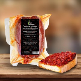 Nduja di Spilinga Insaccato - Salume Piccante Artigianale - 100% Artigianale e Naturale - Ideale per Bruschette, Pasta, Pizza e Ricette Tpiche - Val D'Esaro - 400 g
