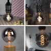 Lxcom Lighting LED Decorative Edison Bulb 6W G25/G80 Globe Light