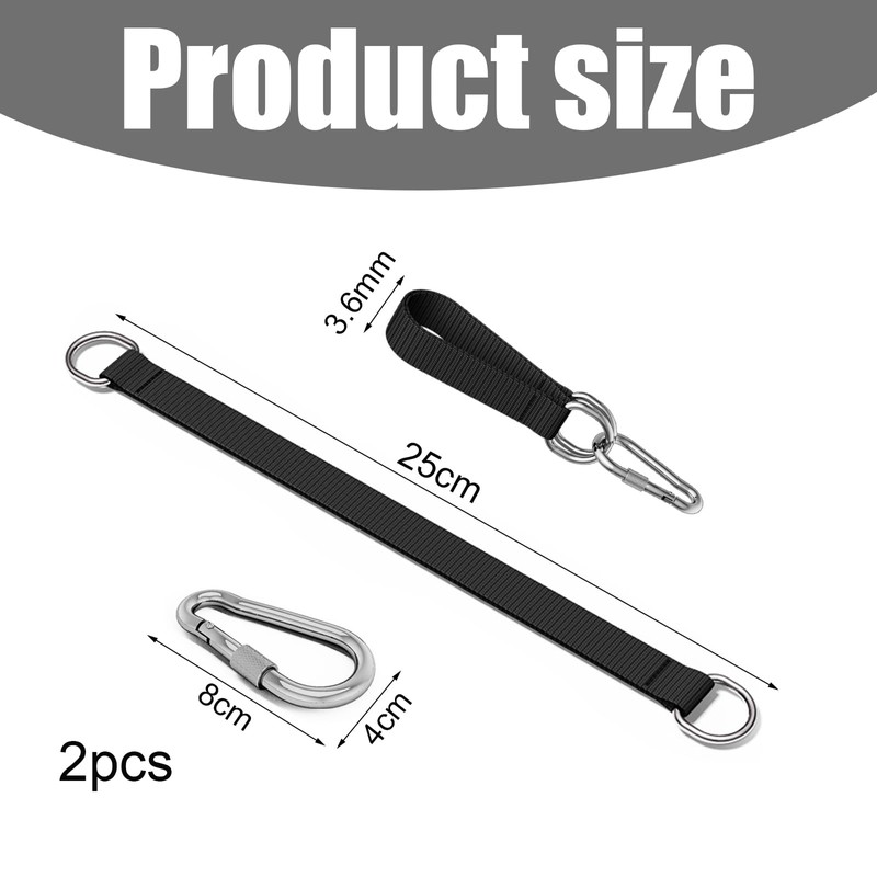 JCUGSBS Swing Fixing, Hammock Fixing, 2 x 30 cm, Hammock