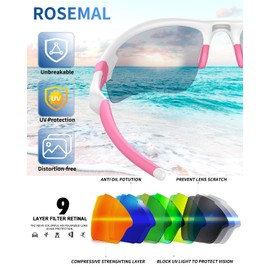 Polarized Sports Sunglasses for Men Women Youth Baseball Running Cycling Driving Fishing Tennis Golf Motor TAC UV400 TR90