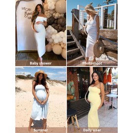 MUSIDORA Maternity Underwear, Maternity Shapewear Underwear Pregnancy Belly Band (Nude+Nude XL)