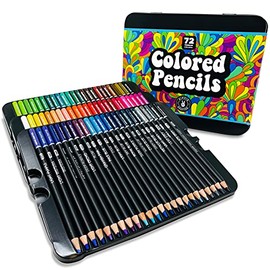 Color Pencils 72 Colored Pencils for Adult Coloring Artists Colored Pencils Set Professional Premium Soft Pencil Colors for Drawing Sketch Books Art Supplies Artist Kid and Beginner