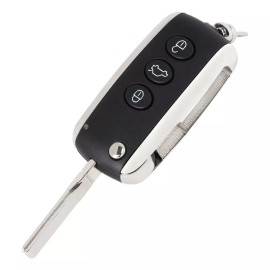 keyecu 2x Smart Remote Key Shell Case Fob for Bentley Continental 2002-2016