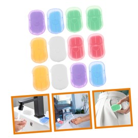 KOMBIUDA Portable Travel Soap Sheets of Hand Washing Soap Slices for Outdoor Activities Camping and Toilets Lightweight and Convenient for Hygiene The Go