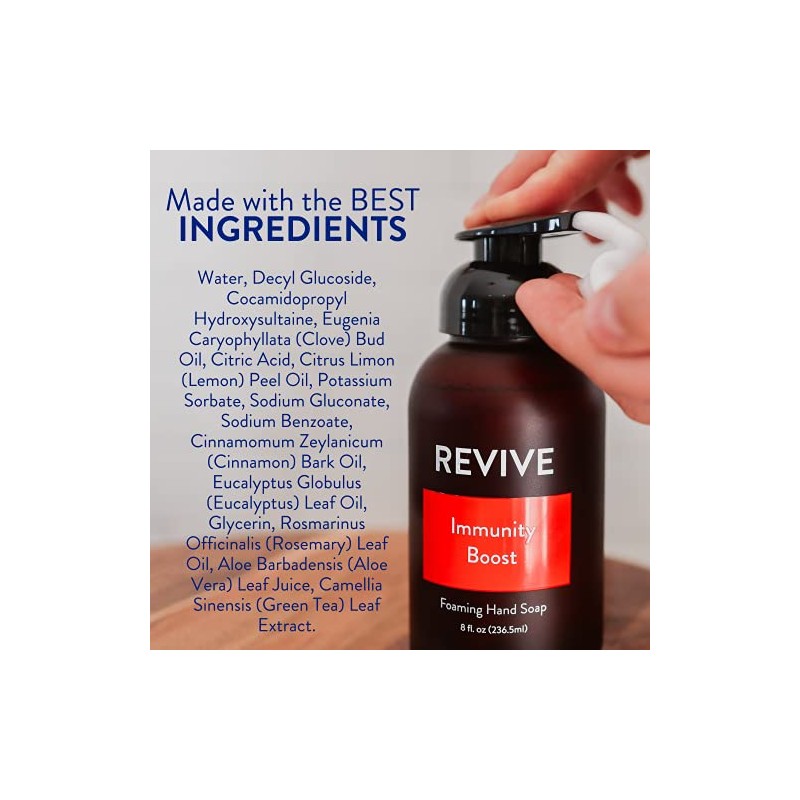 Immunity Boost Foaming Hand Soap 2 Pack by Revive Essential